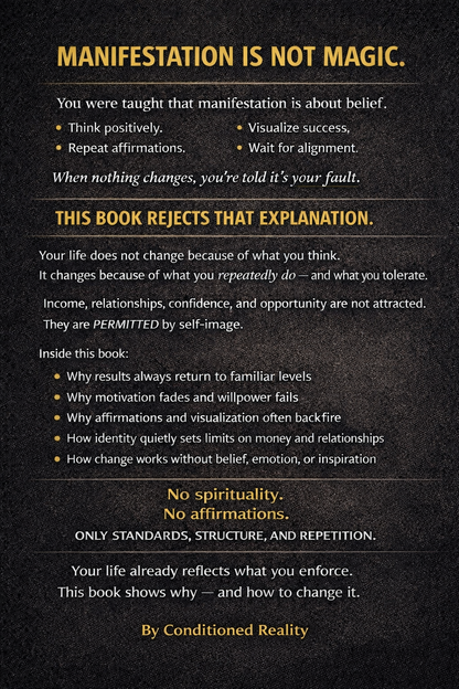 Manifestation Is Not Magic: How Your Self-Image Quietly Decides Your Income, Relationships, and Future